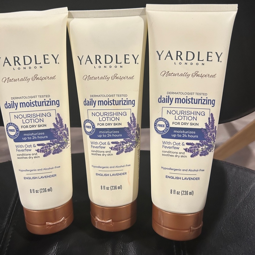 Yardley Daily Moisturizing Lotion lot of 3 NWOT
